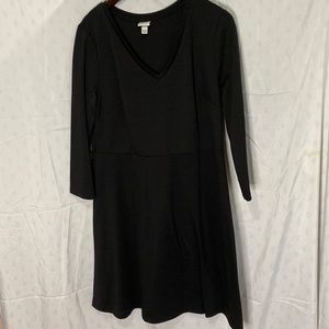 Black dress Quarter sleeve length